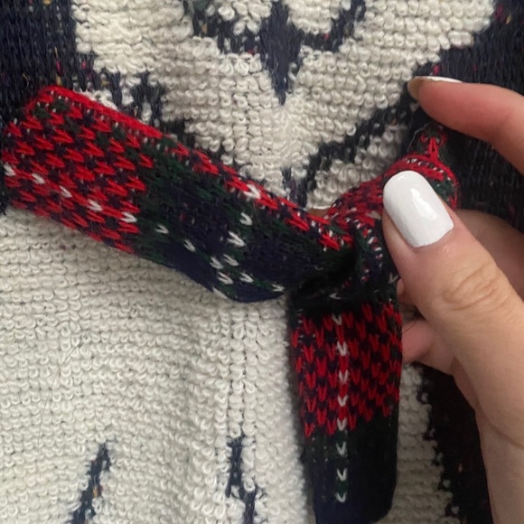 “Ugly” Festive Chunky Knit Sweater Adorable Puppy - Picture 2 of 11